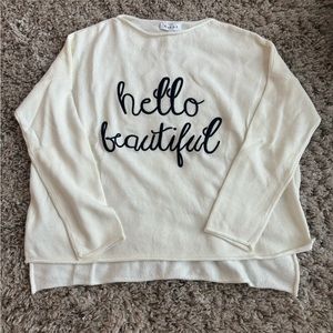 Hello Beautiful sweater. Size medium by Gilli.